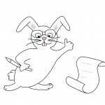 Drawing of bunny